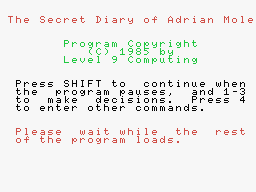 secret diary of adrian mole- the